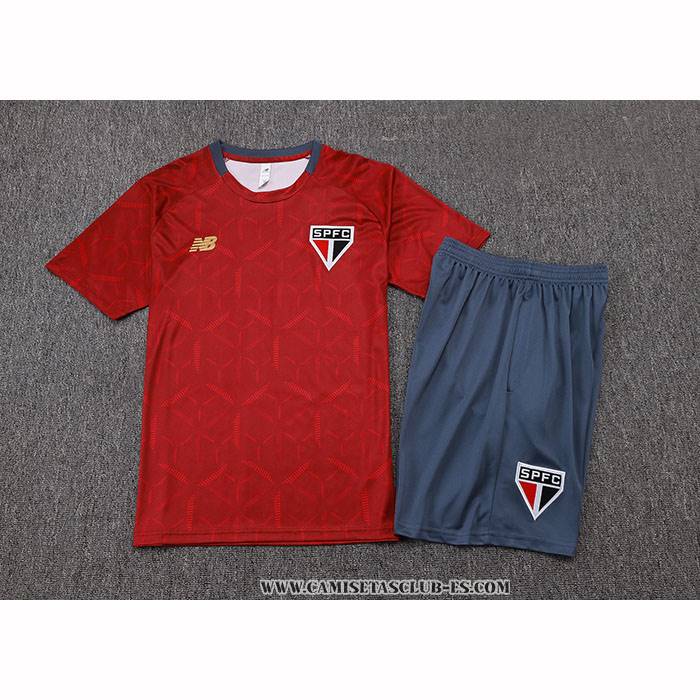 Chandal del Sao Paulo 25-26 Manga Corta Rojo - Pantalon Corto